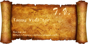 Tassy Viátor névjegykártya